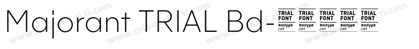 Majorant TRIAL Bd字体转换